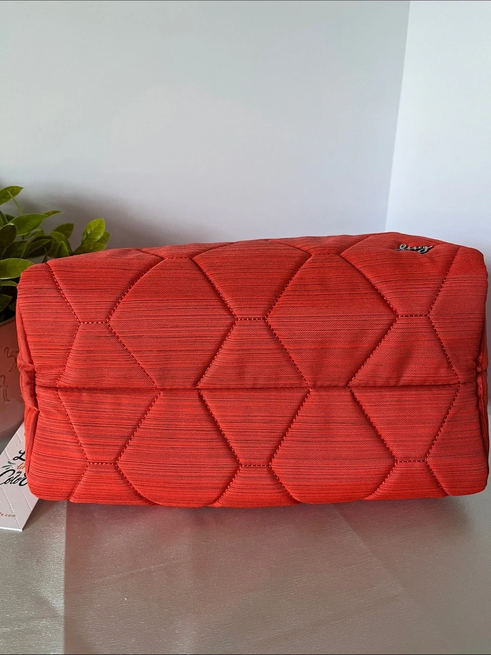 LUG - Bumper Cosmetic Case in Brushed Papaya